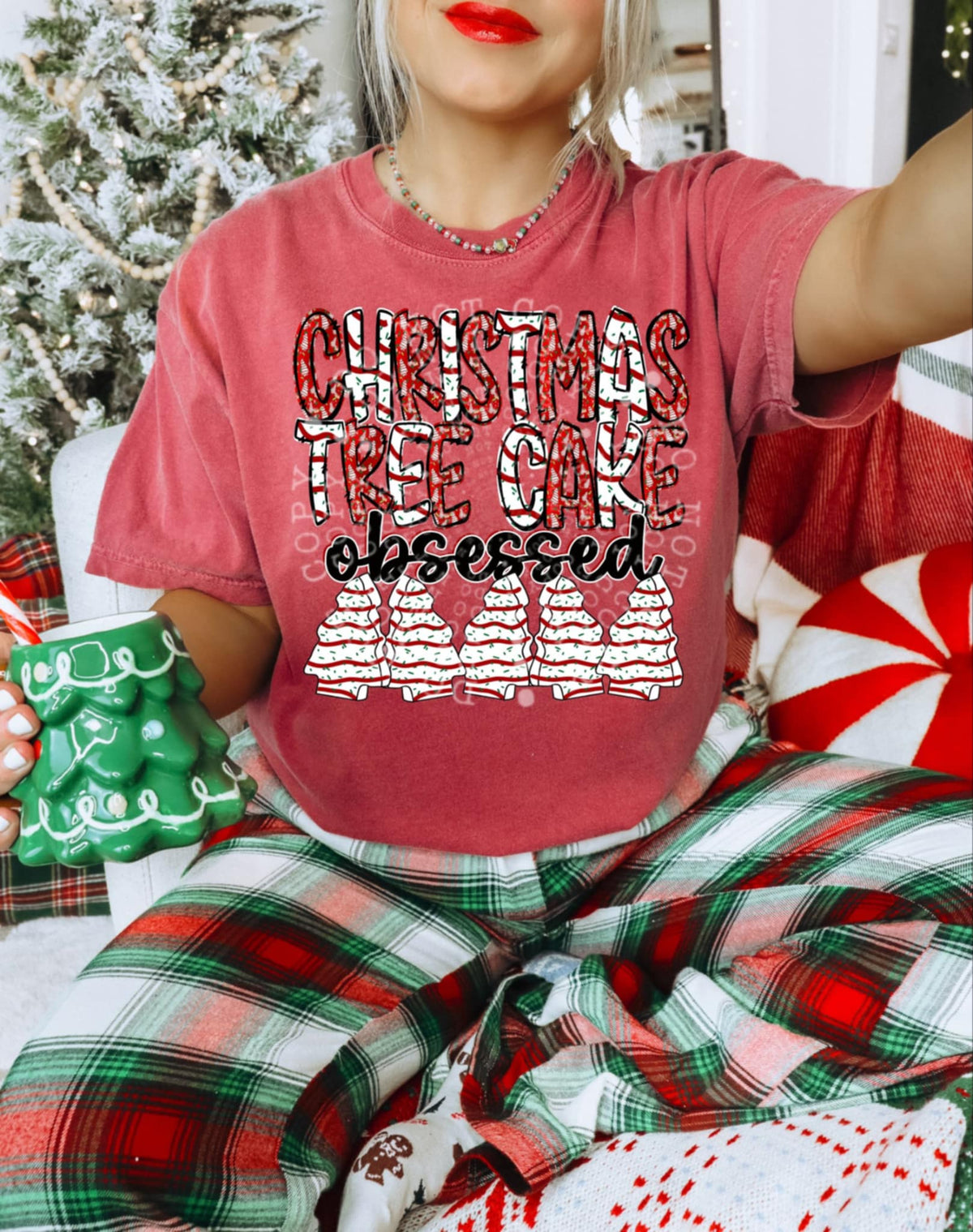 Christmas cake Obsessed (DD) DTF transfer