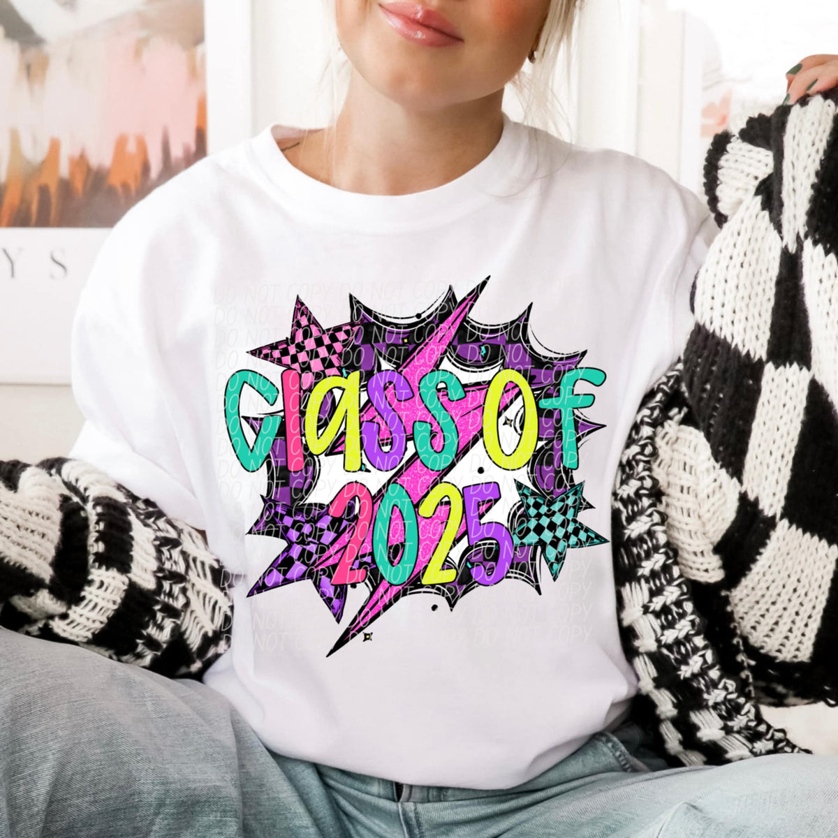 Class of 2025 colorful (CITY) 85481 DTF transfer