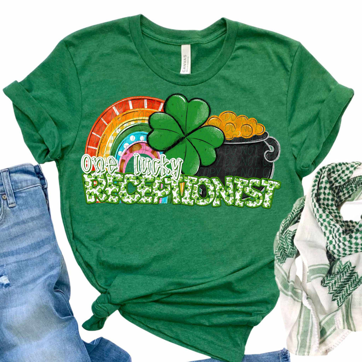 One lucky receptionist (CITY) 84165 DTF transfer