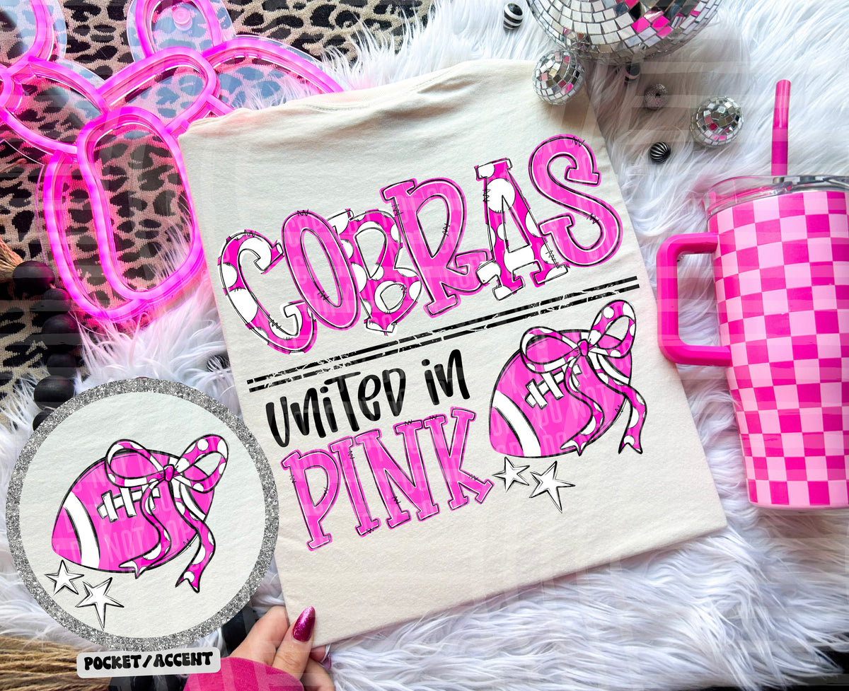 cobras united in pink (caplinger) DTF transfer