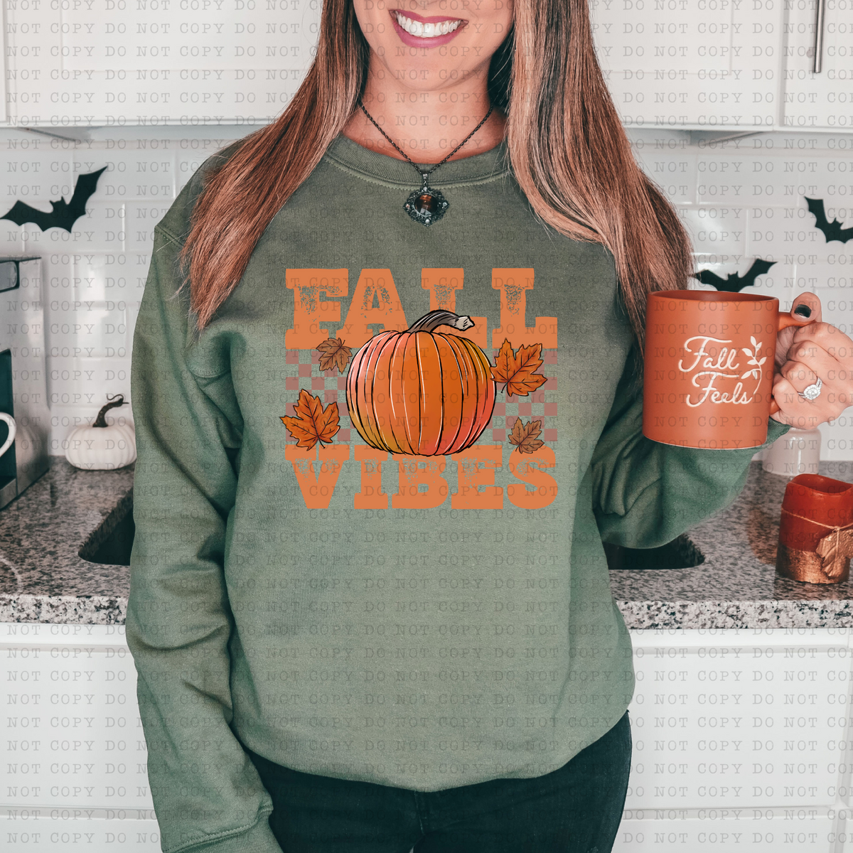 Fall Vibes (Pumpkin, Leaves, Checkered) 3107 DTF Transfers