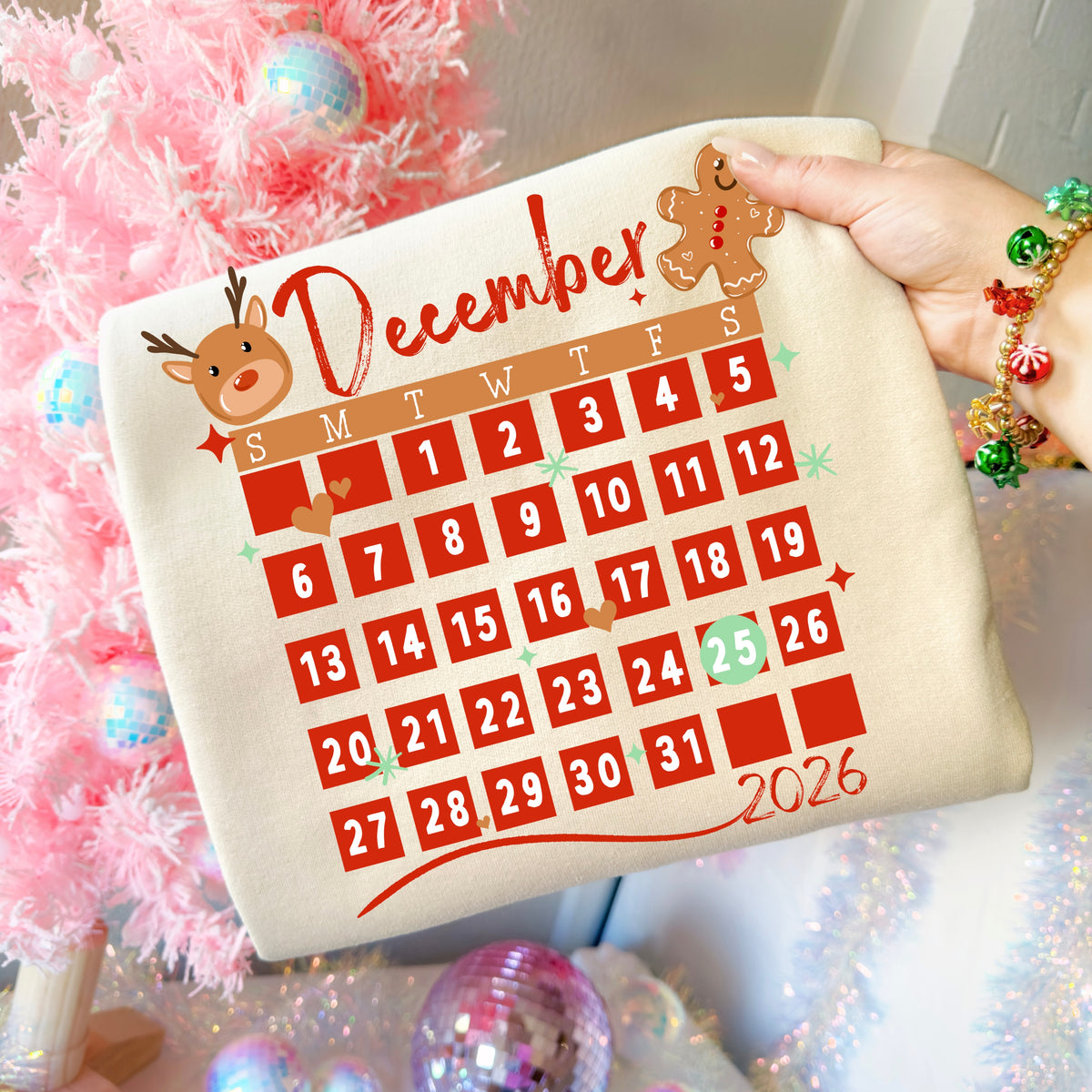 December calendar (csc) DTF Transfer