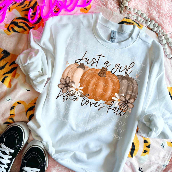 Just a girl who loves fall pumpkins (MMD) 52659 DTF transfer