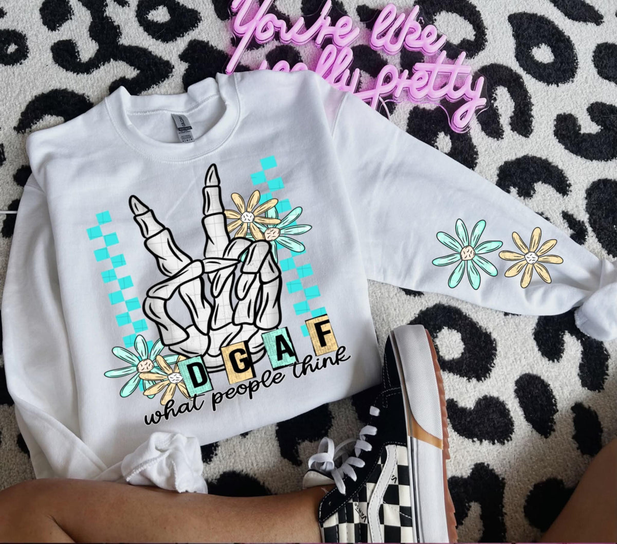 DGAF what people think FRONT (Linda) 107889 DTF transfer