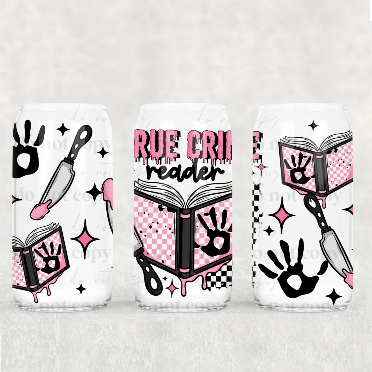 True crime reader (CSC) UV DTF WRAP