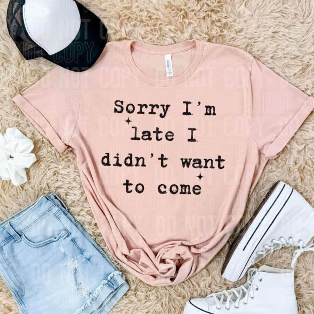 Sorry I’m late I didn’t want to come (SBB) 106228 DTF transfer