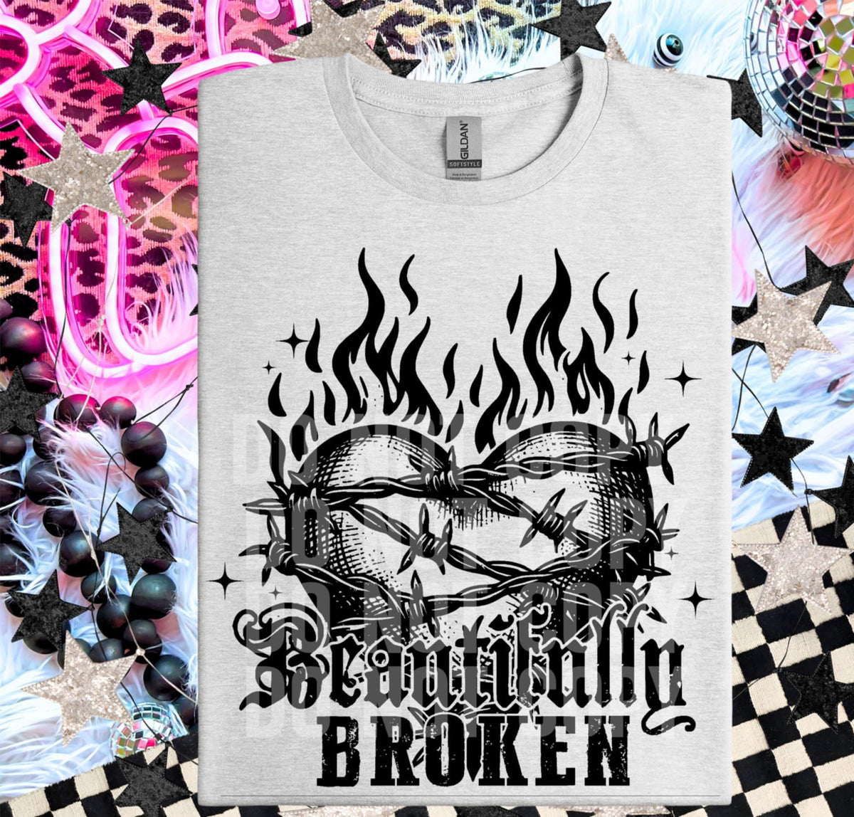 Beautifully broken (SCG) 87989 DTF transfer