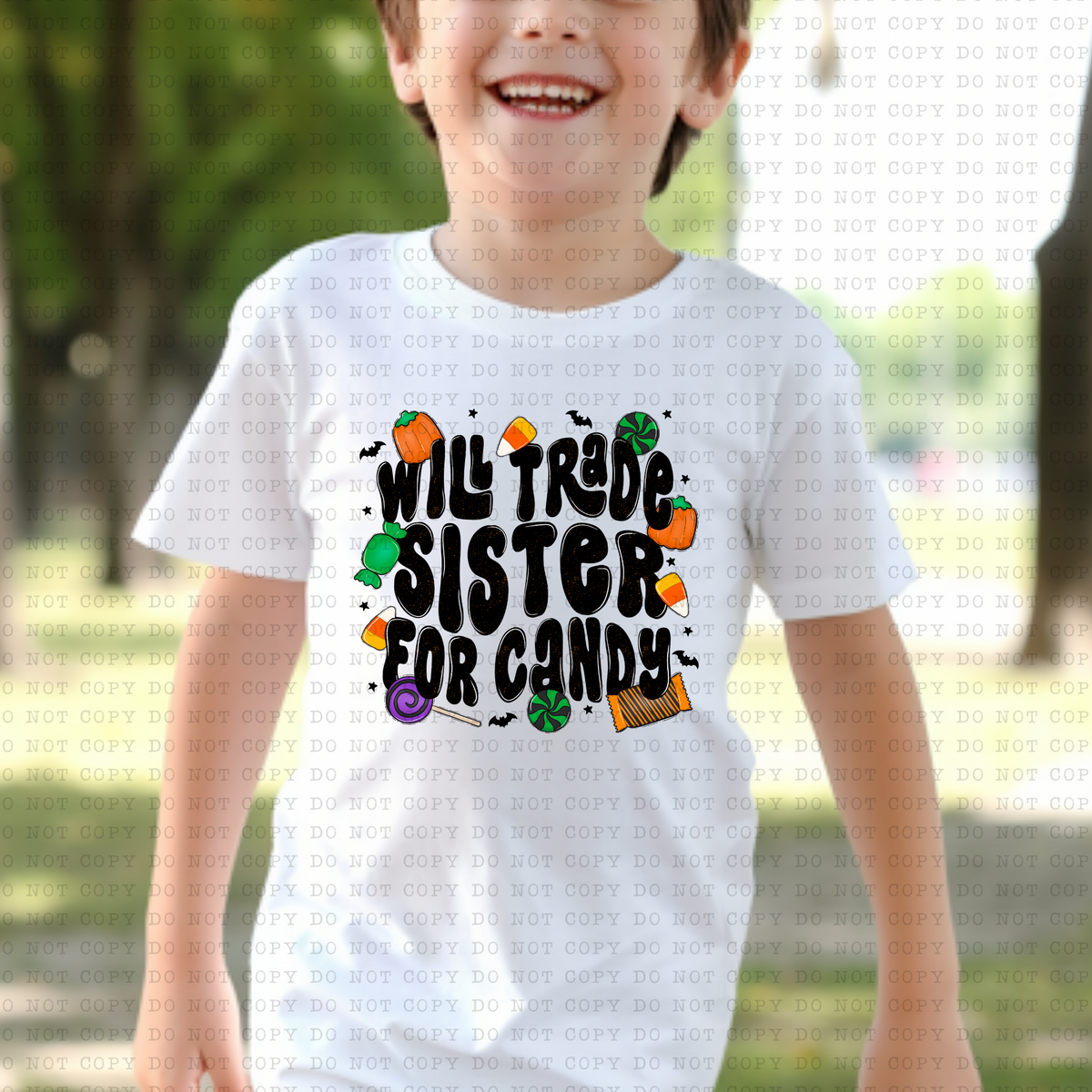 Will Trade Sister For Candy (Candy corn, candy) 3152 DTF Transfer