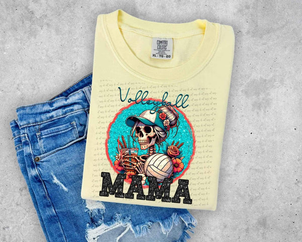 Volleyball Mama Skelly DTF transfer 13950