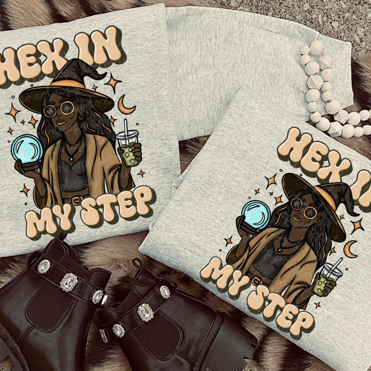 Hex in My Step (darker skin tone) (MMD) DTF transfer