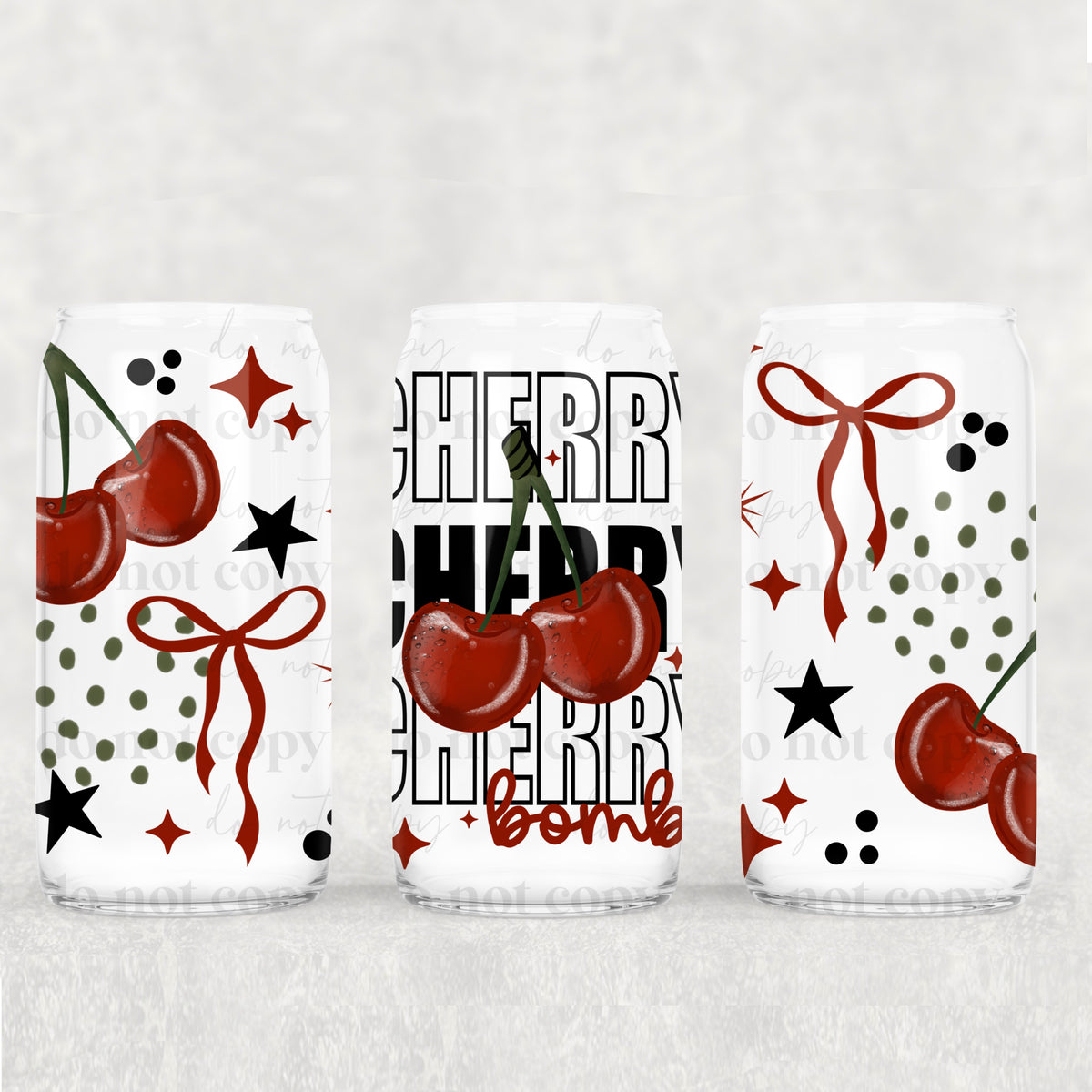 Cherry Bomb (CSC) UV DTF WRAP