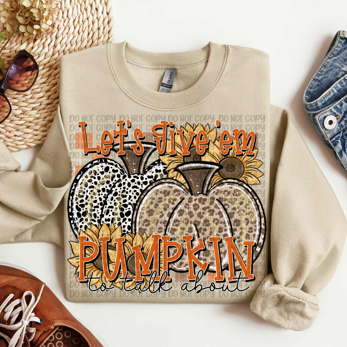 Let’s Give em Pumpkin to Talk About (VP) DTF transfer