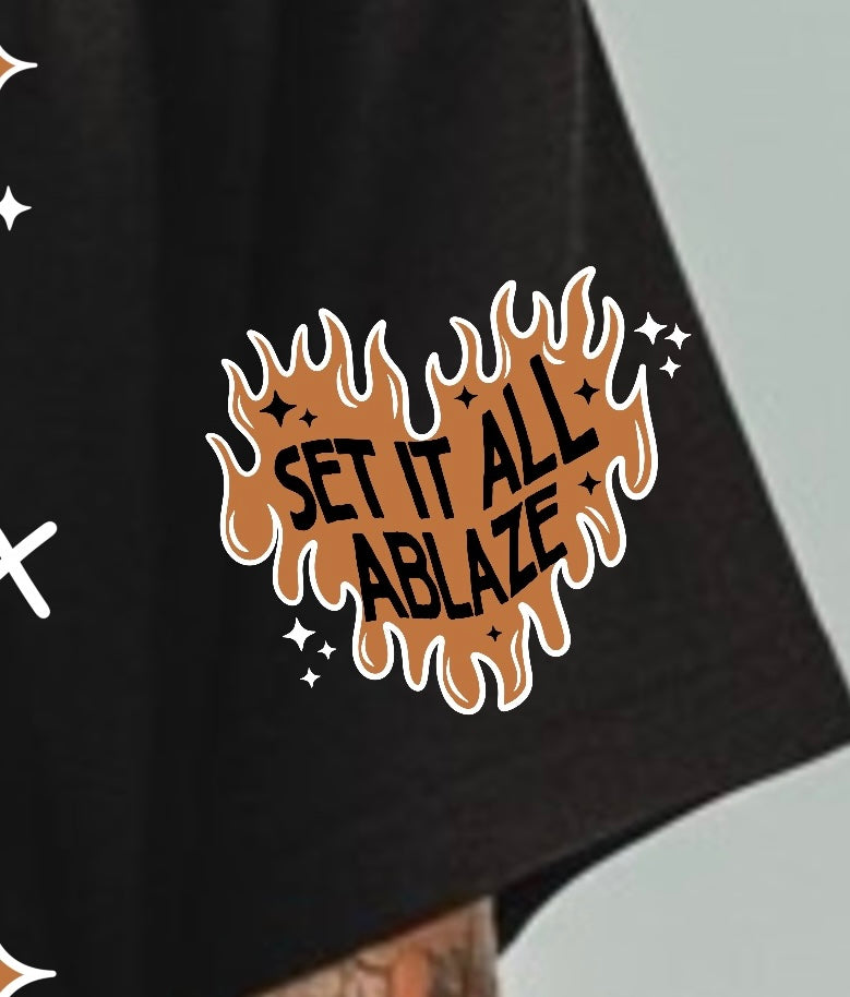 Set it all ablaze white details (CSC) 95871 DTF transfe