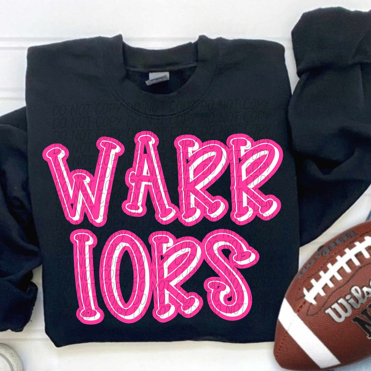 Warriors hot pink 55361 DTF transfer