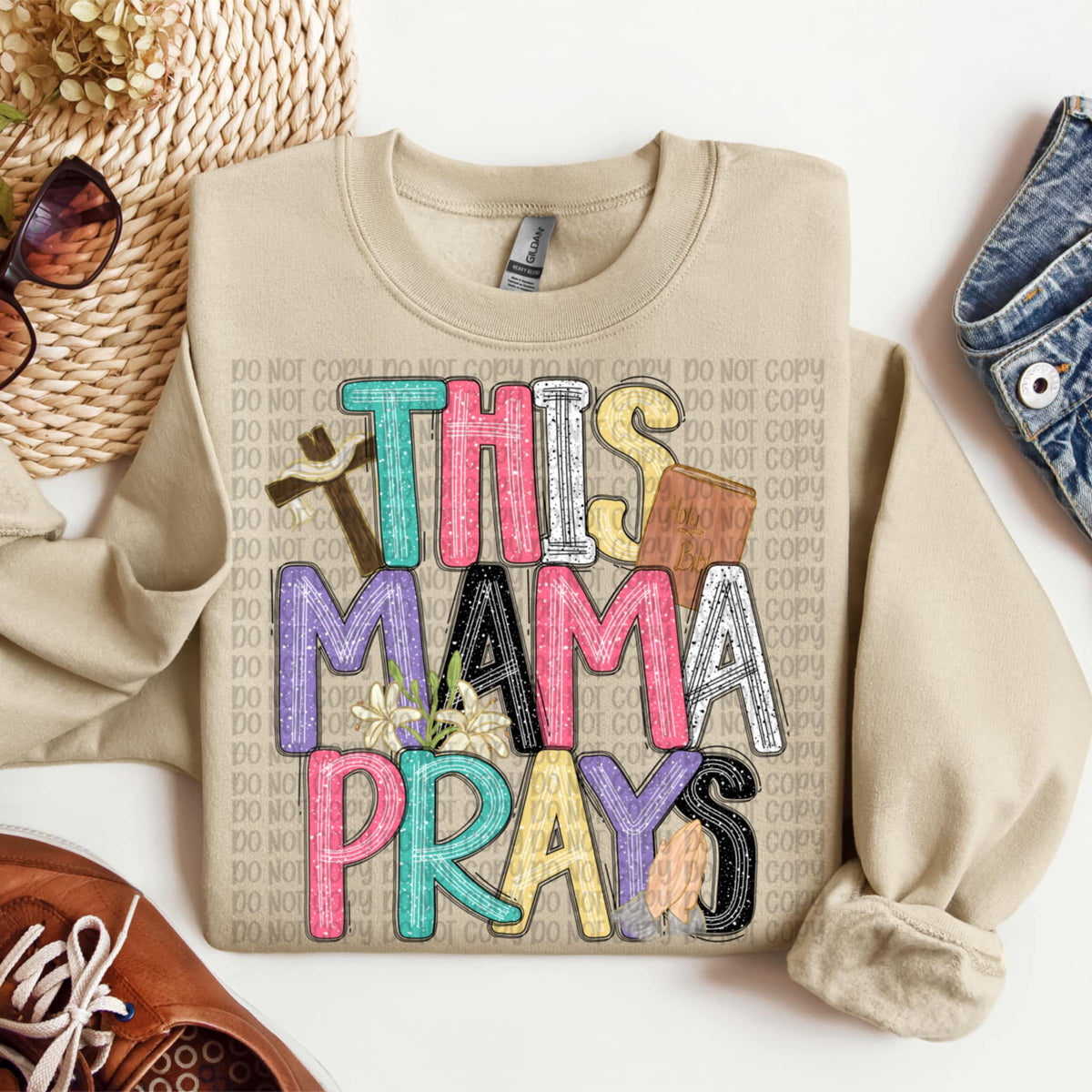 This mama prays (VP) 91912 DTF transfer