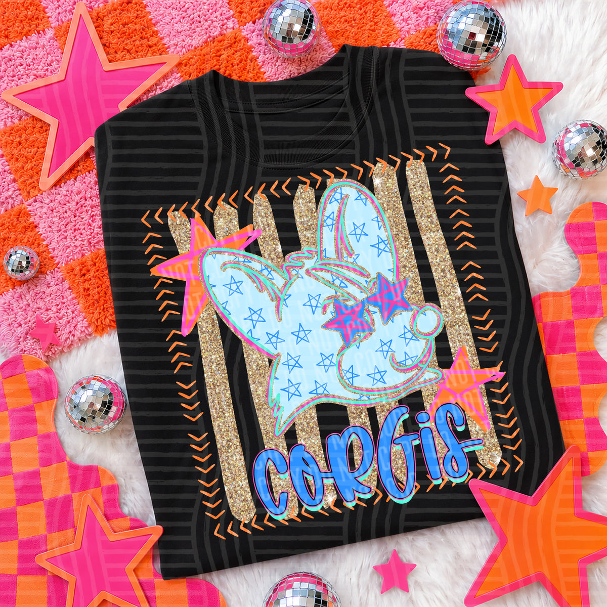 corgis candy pop (caplinger) DTF transfer