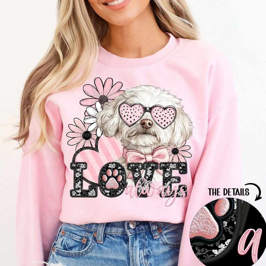 Love always maltipoo (TTD) 80798 DTF transfer