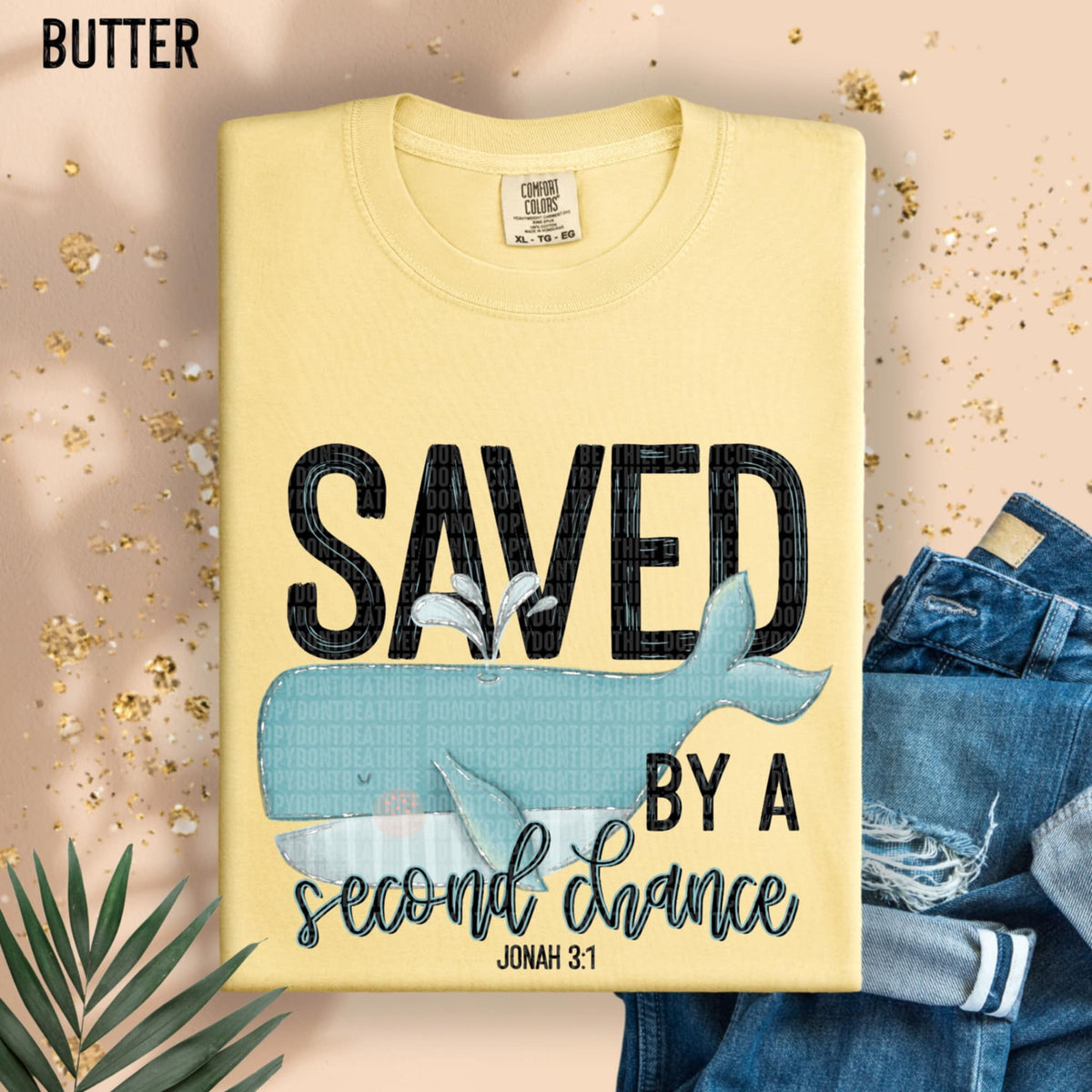 Saved by a second chance whale (SDD) 95648 DTF transfer