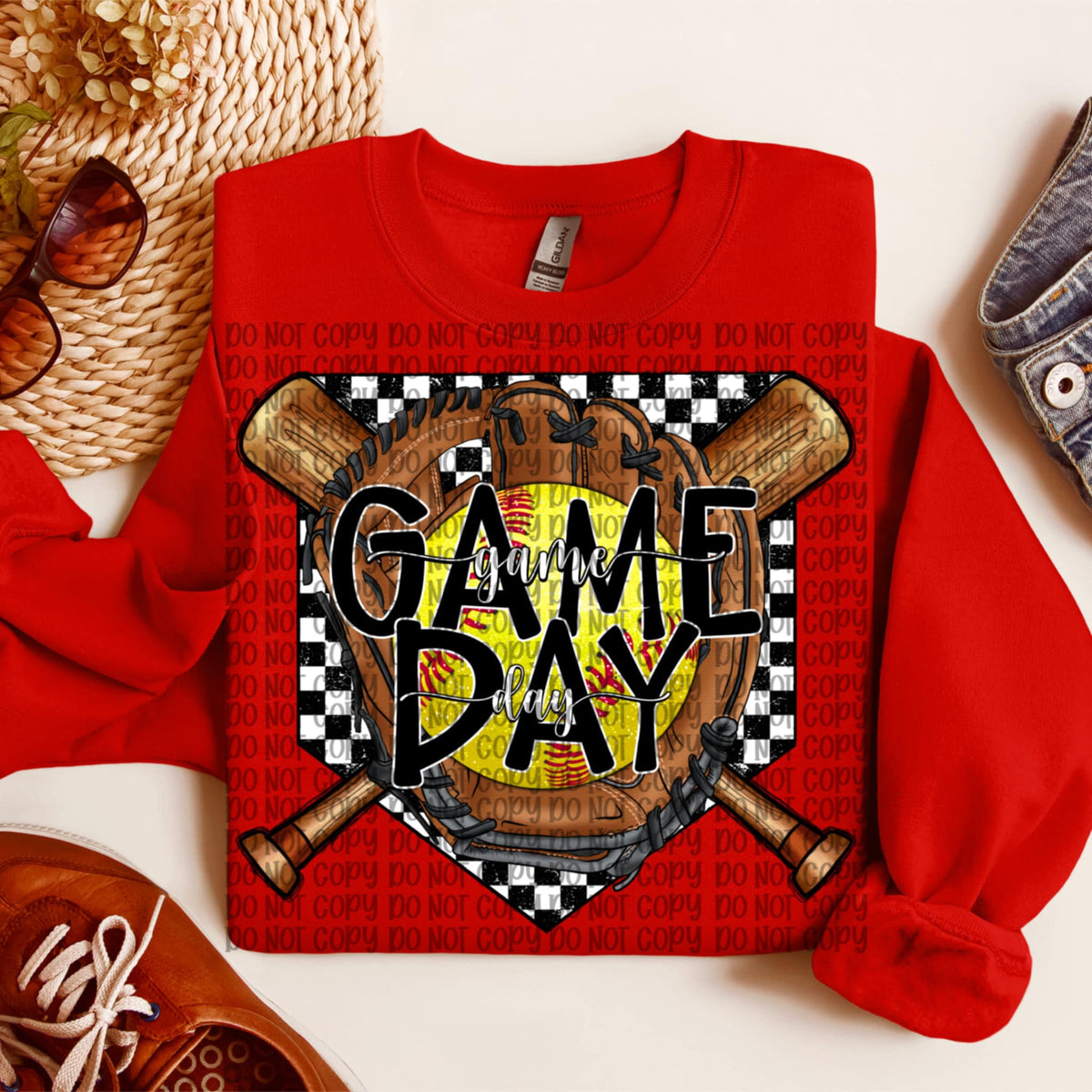 Game day softball mitt (VP) 91927 DTF transfer