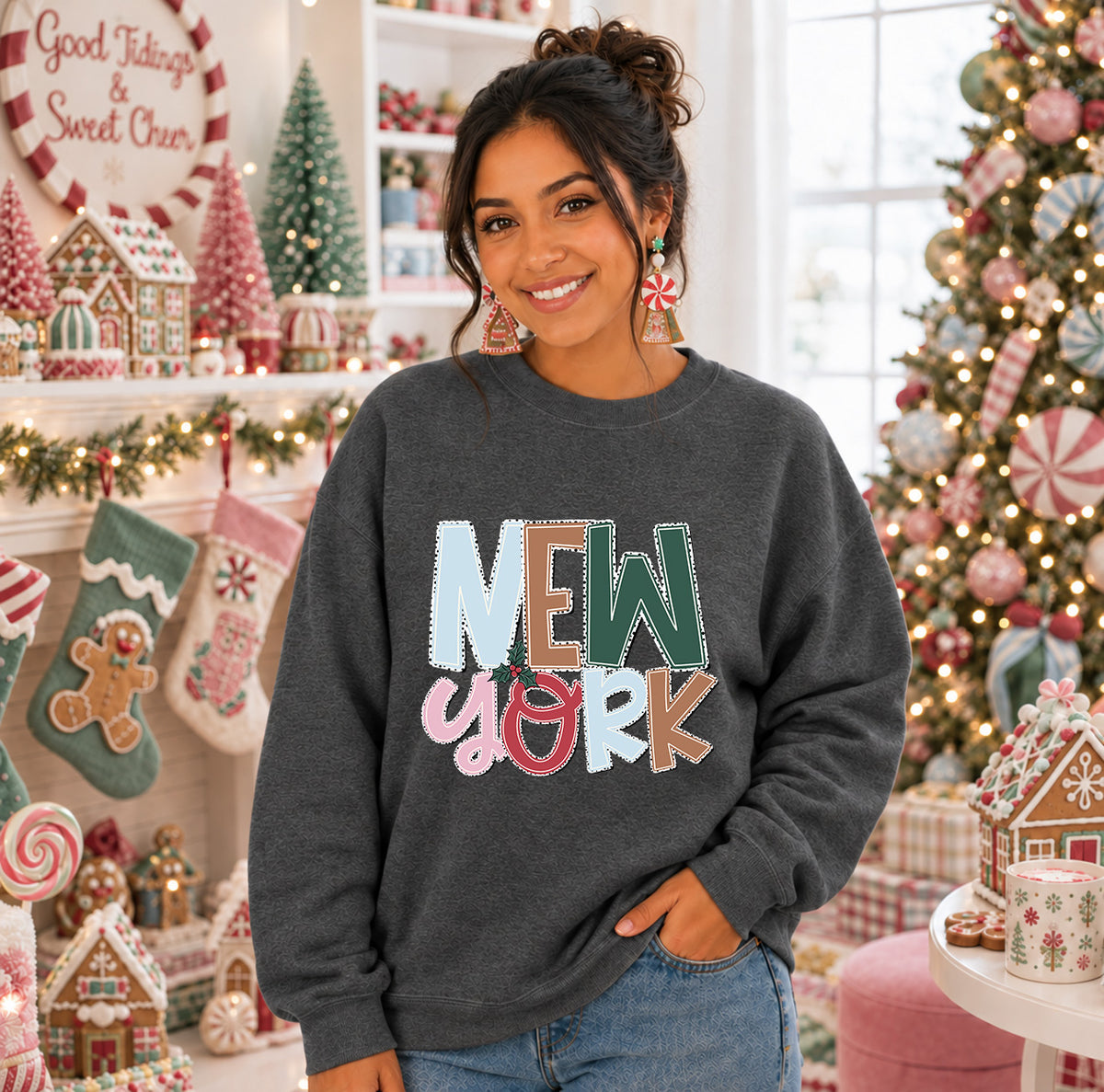 Holly jolly New York (S&G) DTF Transfer