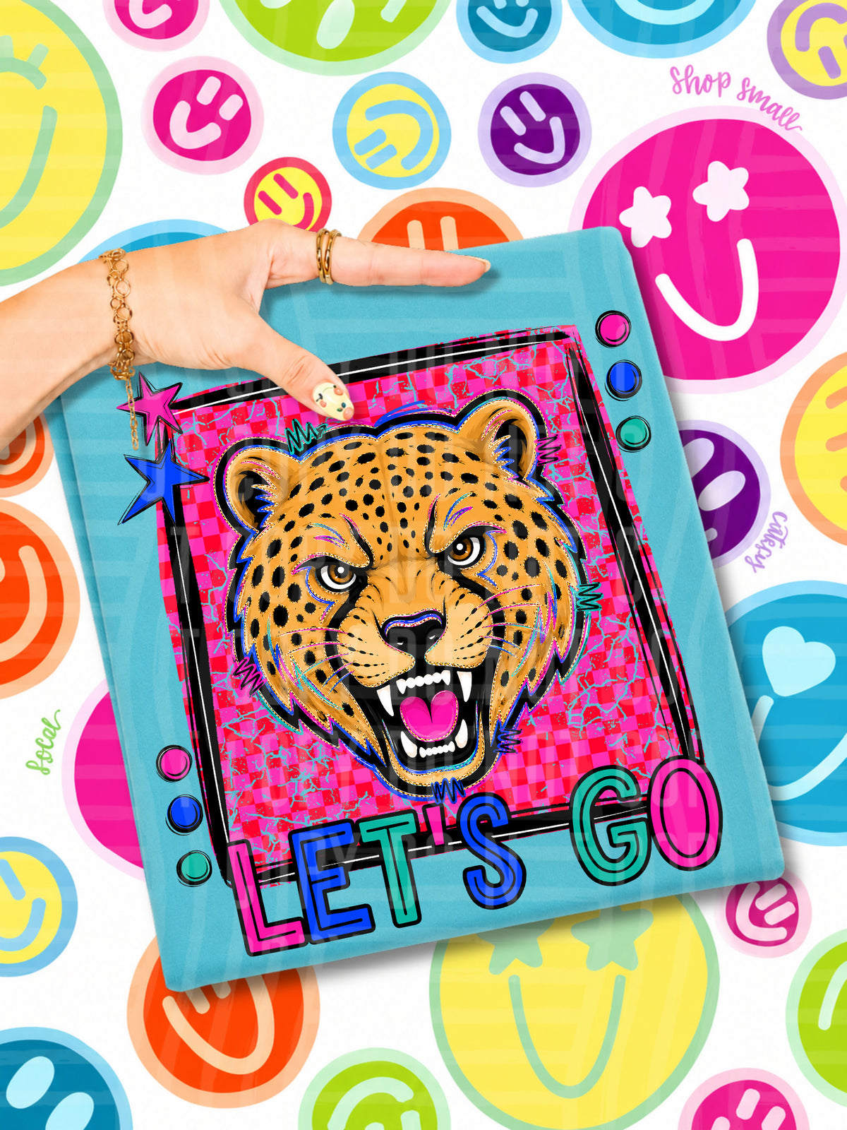 Let's go cheetahs mascots (Caplinger) DTF transfer
