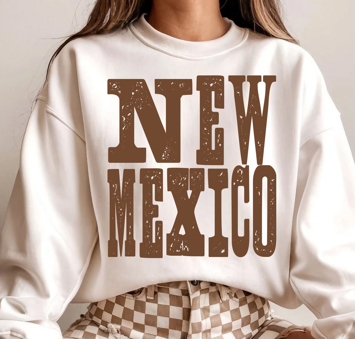 New Mexico Brown Grunge (S&G) DTF Transfer