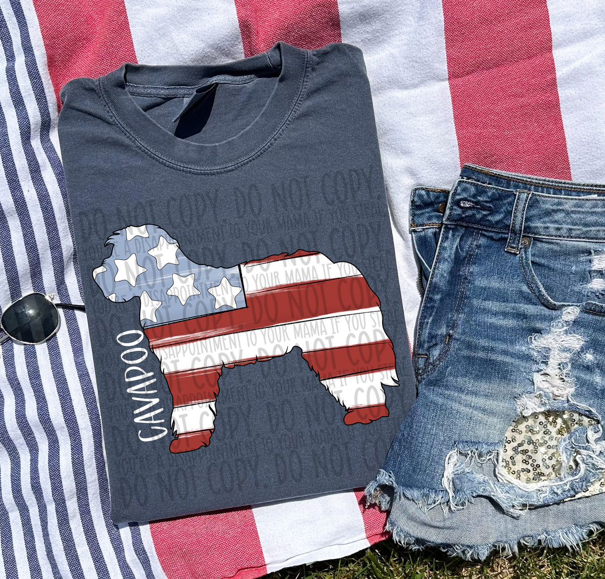 CAVAPOO white (SWD) DTF transfer