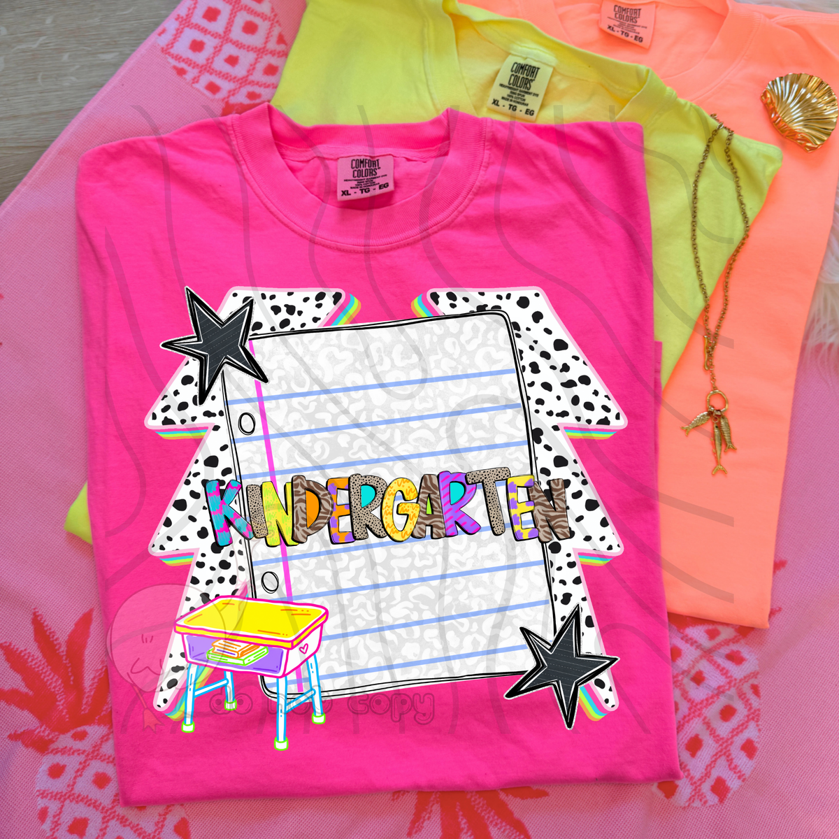 Kindergarten dalmatian lightning bolts (DKD) DTF transfer