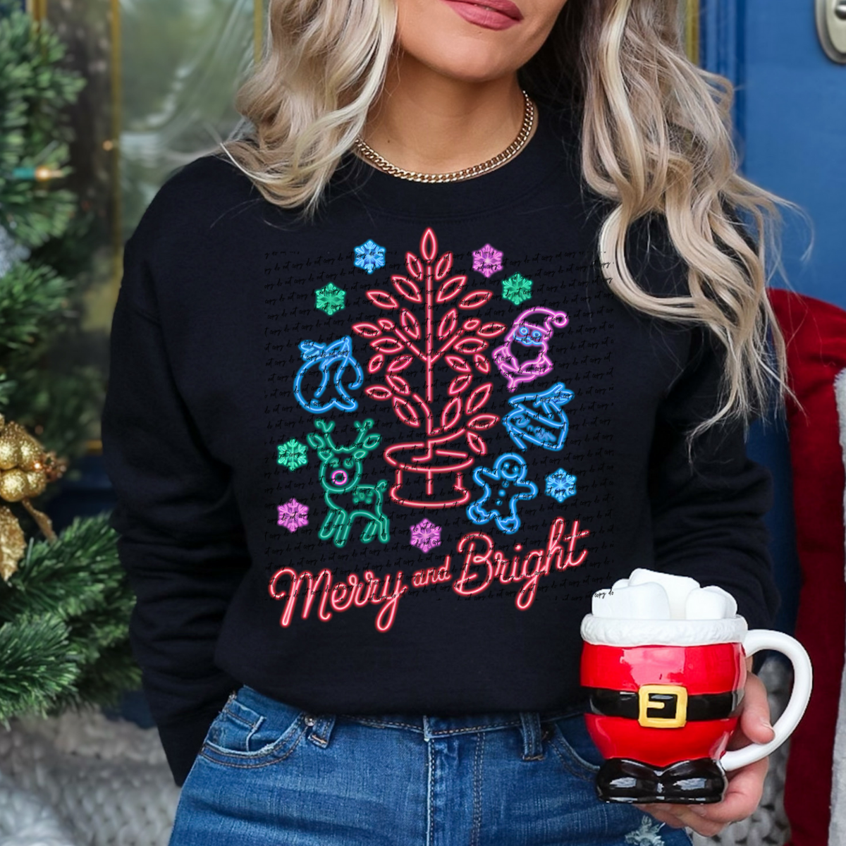 NeonMerry And Bright DTF Transfer