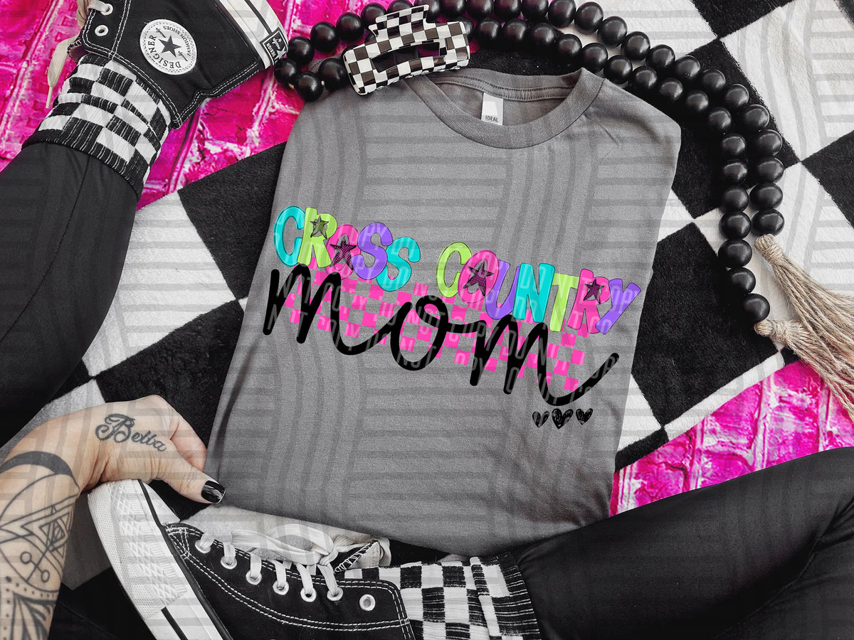 Cross country mom checkmate starburst (Caplinger) DTF Transfer