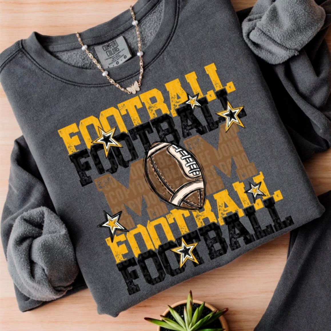 Football Mom SDD gold/black