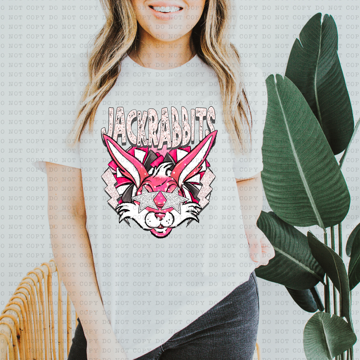 Jackrabbits (Retro, Pink) 3229 DTF Transfers