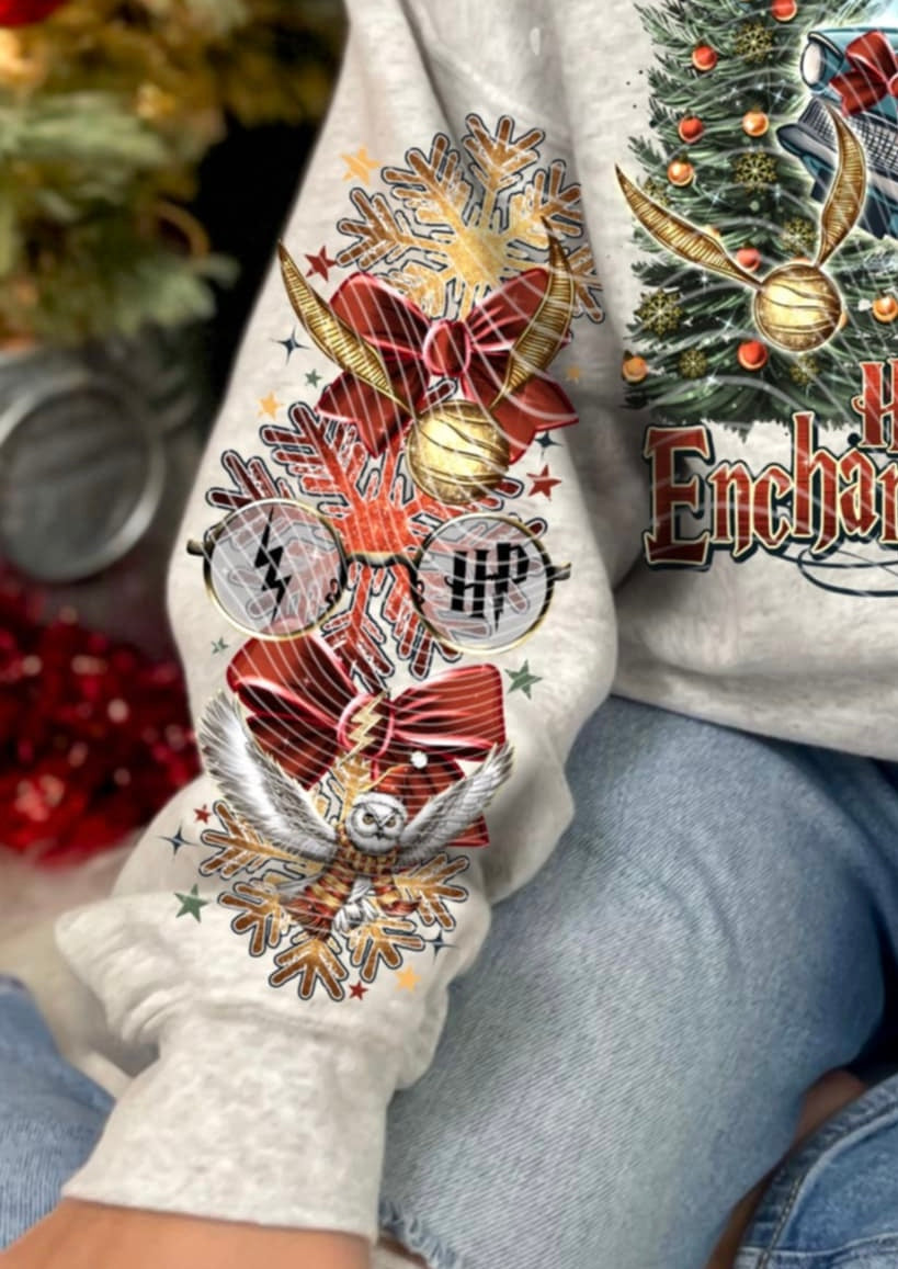 Enchanting Christmas Wizard SLEEVE AG DTF transfer