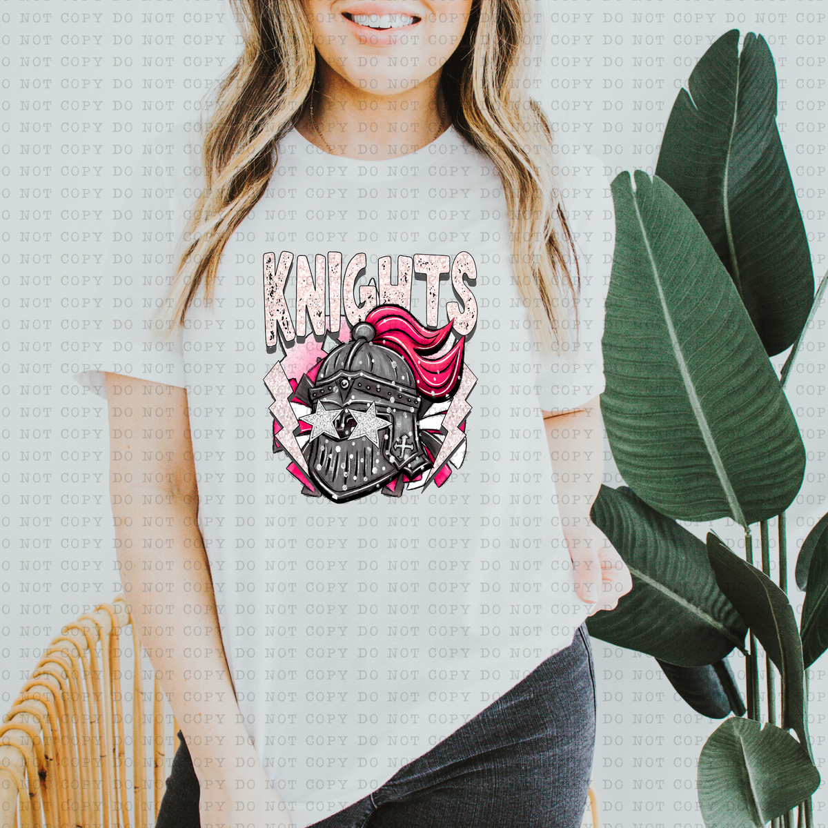 Knights (Retro, Pink) 3230 DTF Transfers