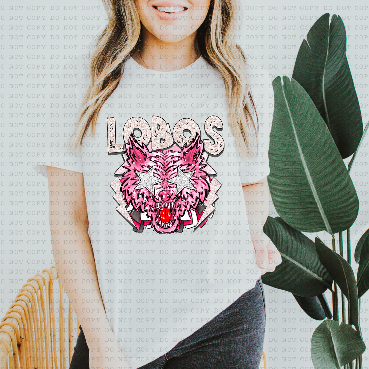 Lobos (Retro, Pink) 3231 DTF Transfers