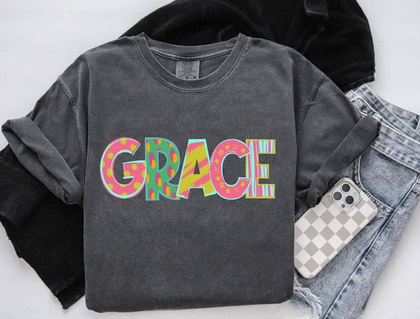 Grace patterned font (S&G) 60374 DTF transfer