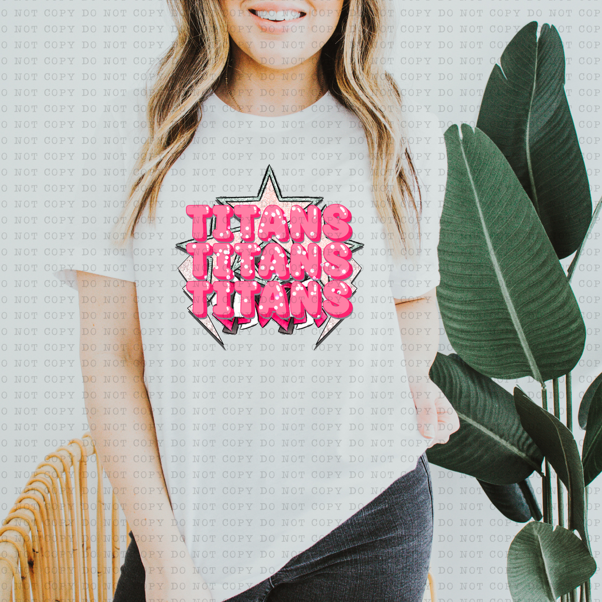 Titans (Star, Pink) 3257 DTF Transfers