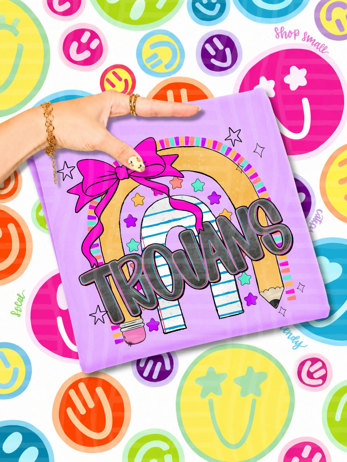 Trojans Rainbow crayon (caplinger) DTF Transfer