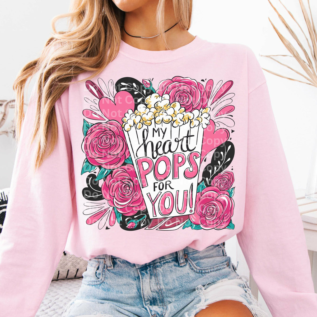 My heart pops for you (irene) DTF transfer
