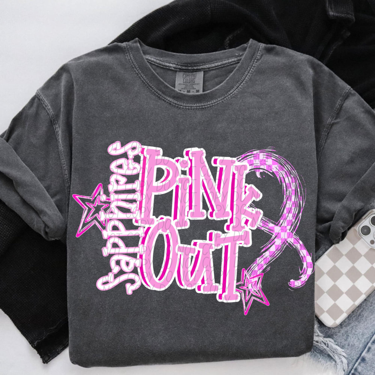 Sapphires Pink Out (city) DTF Transfer