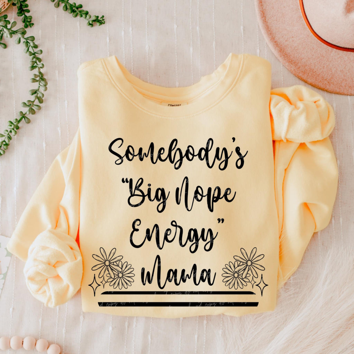 Somebody’s “big nope energy” mama BLACK (VIRGO) 90829 DTF transfer