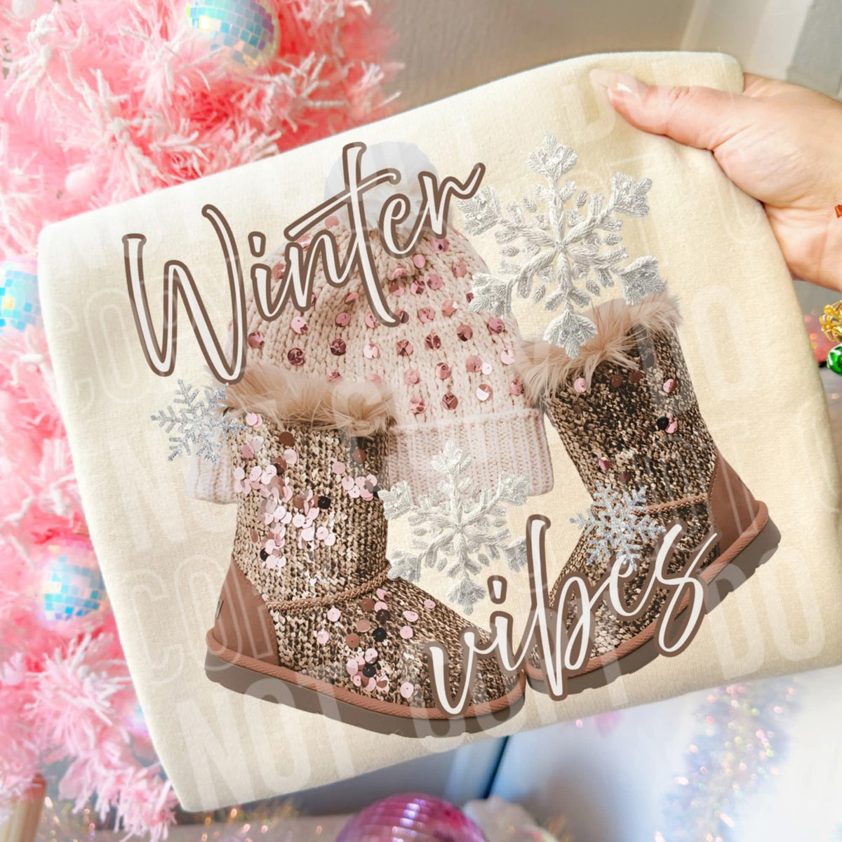 Winter Vibes Boots (SBB) DTF Transfer