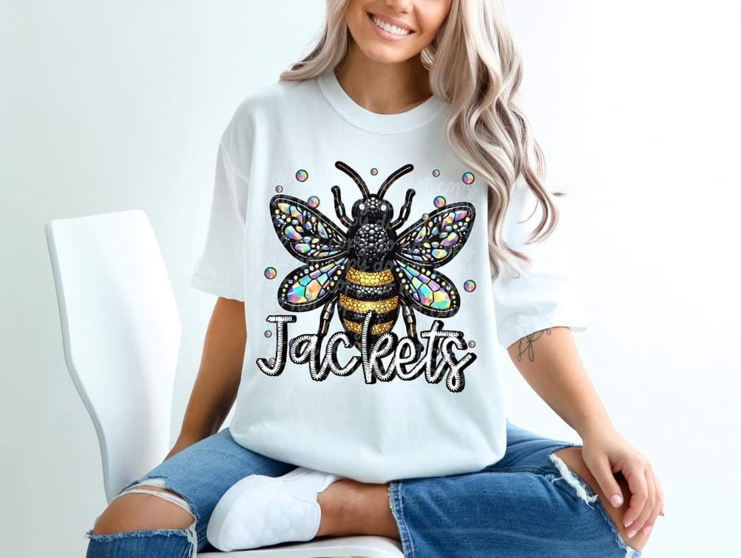 Jackets bedazzled mascot 53577 DTF transfer