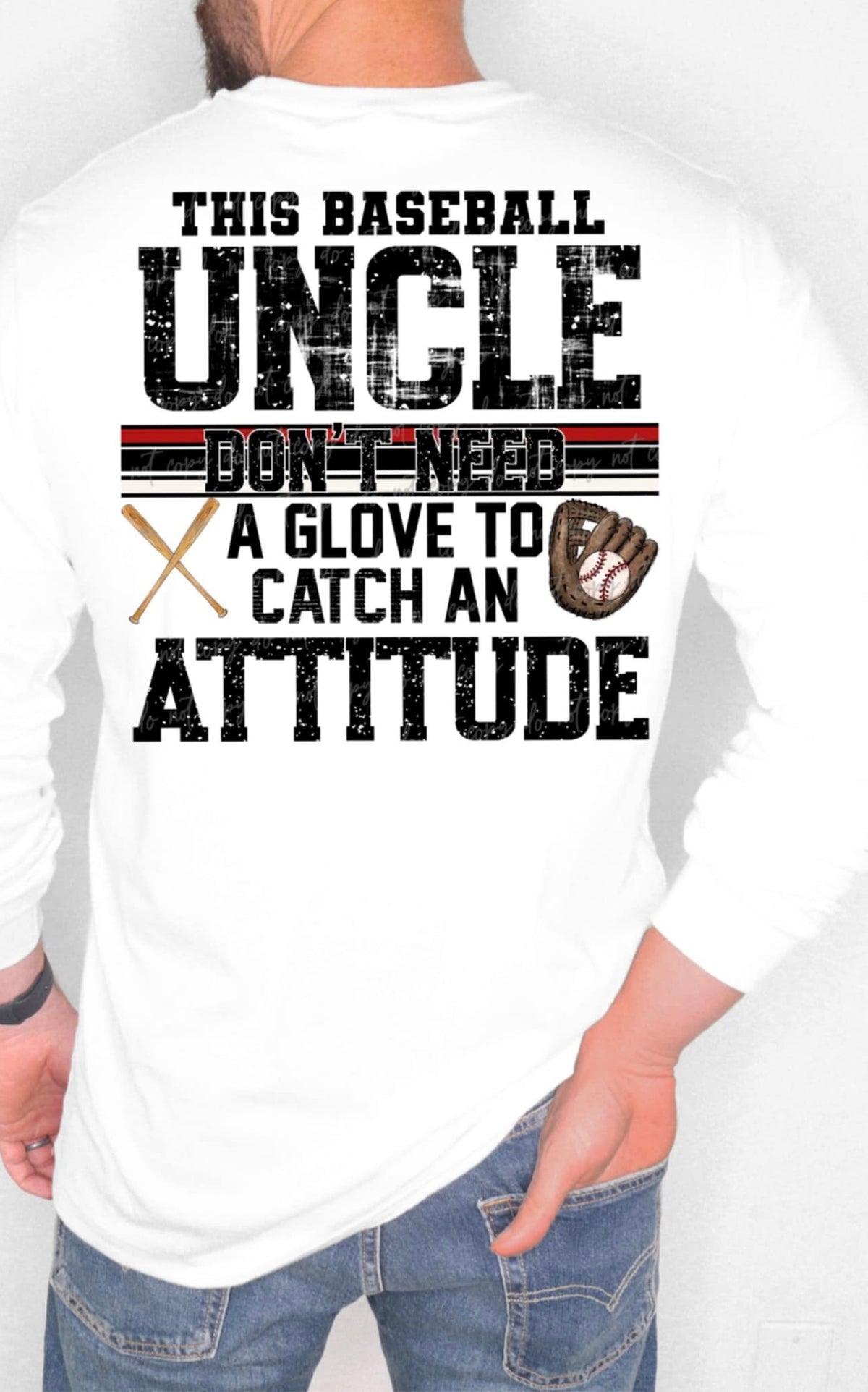 This baseball uncle don’t need a glove to catch an attitude BOW (VIRGO) 90562 DTF transfer