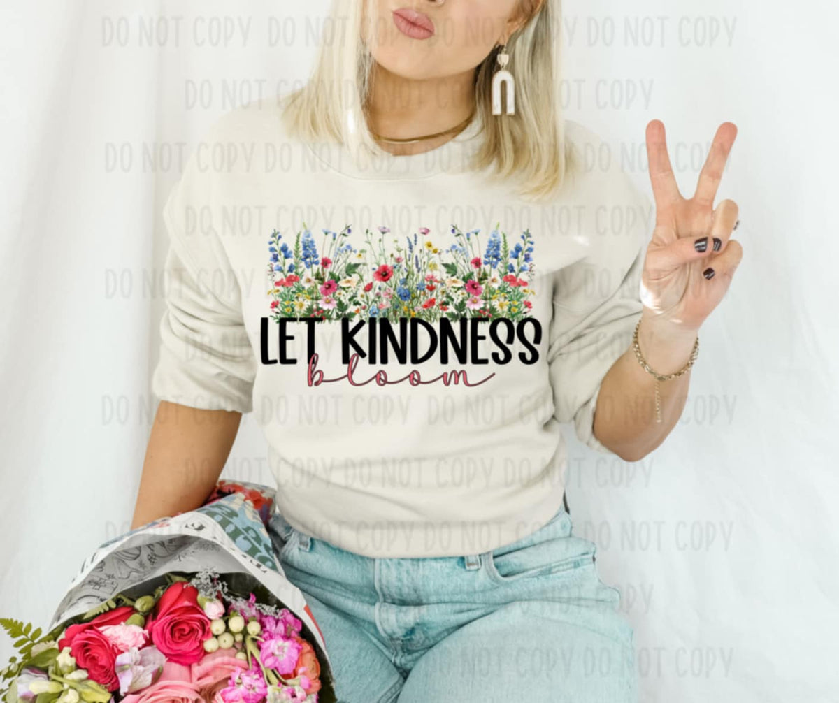 Let kindness bloom (canvista) 91877 DTF transfer
