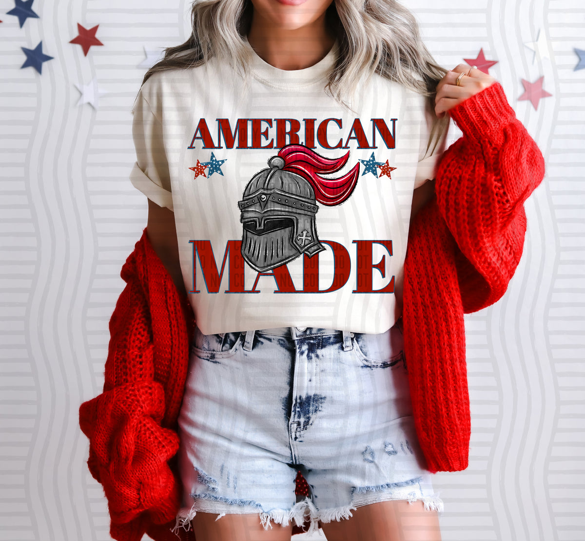 American made Knights (red) (Caplinger) DTF Transfer