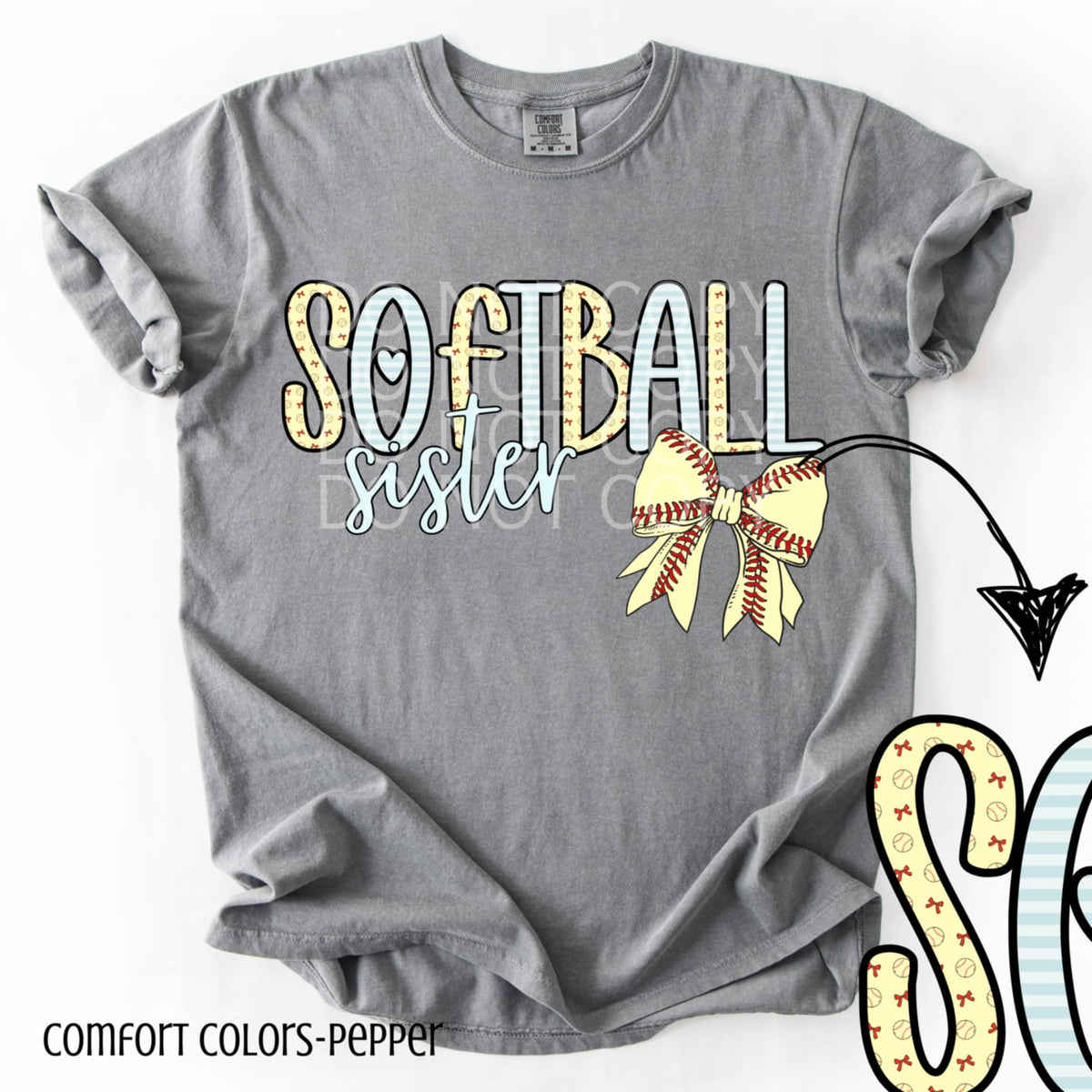 Softball sister (CSG) 90246 DTF transfer
