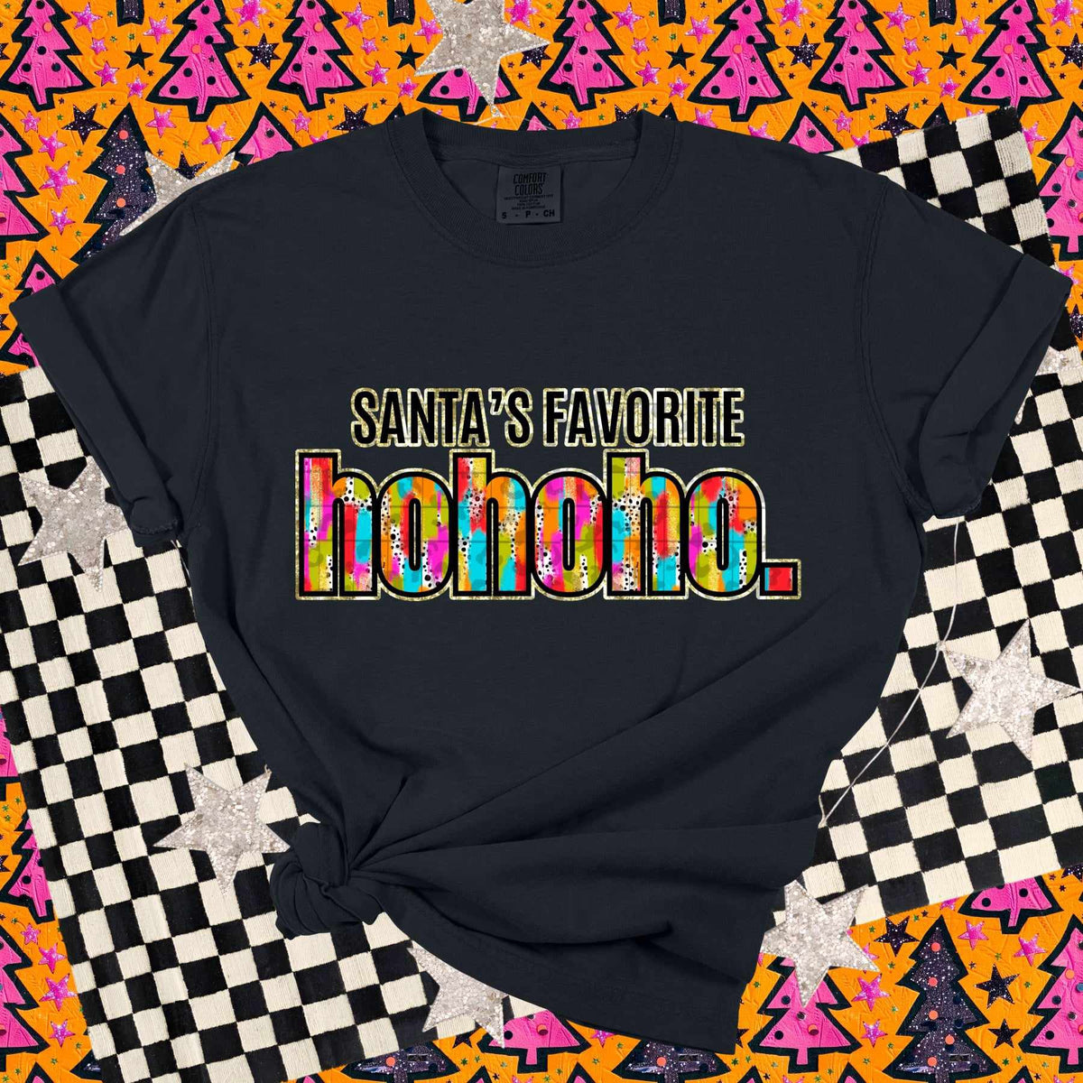 Santa’s favorite hohoho (HW) 65087 DTF transfer