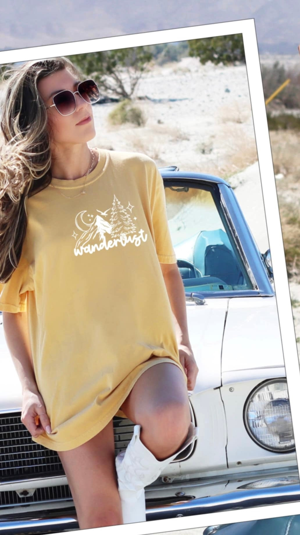 Wanderlust white pocket (CSC) 93150 DTF transfer
