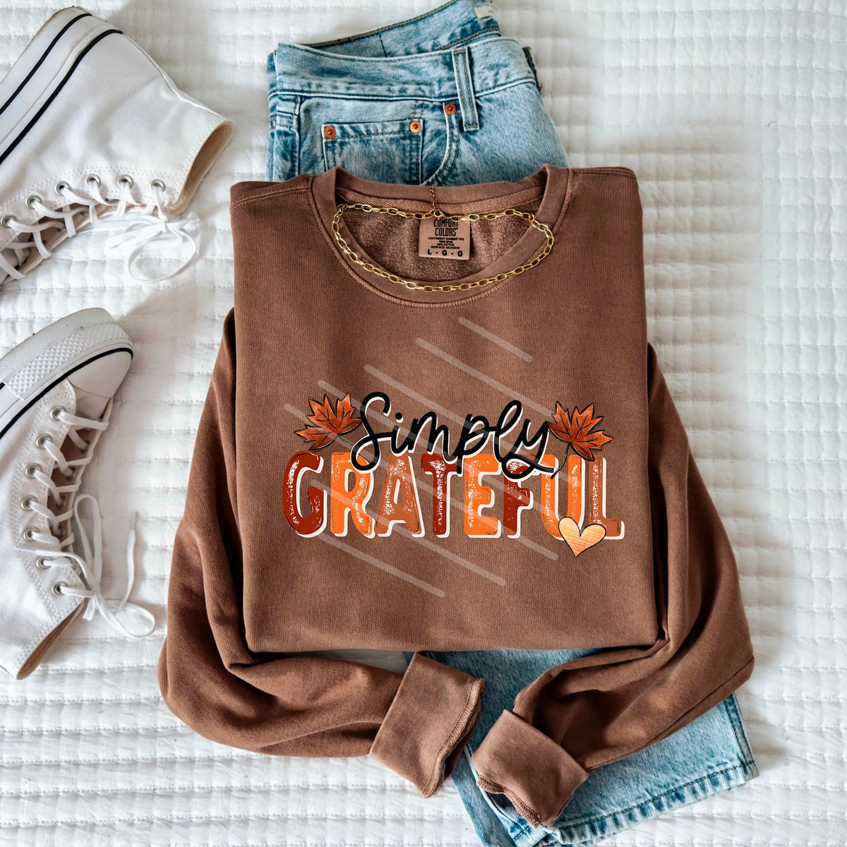 Simply Grateful 113961 DTF transfer